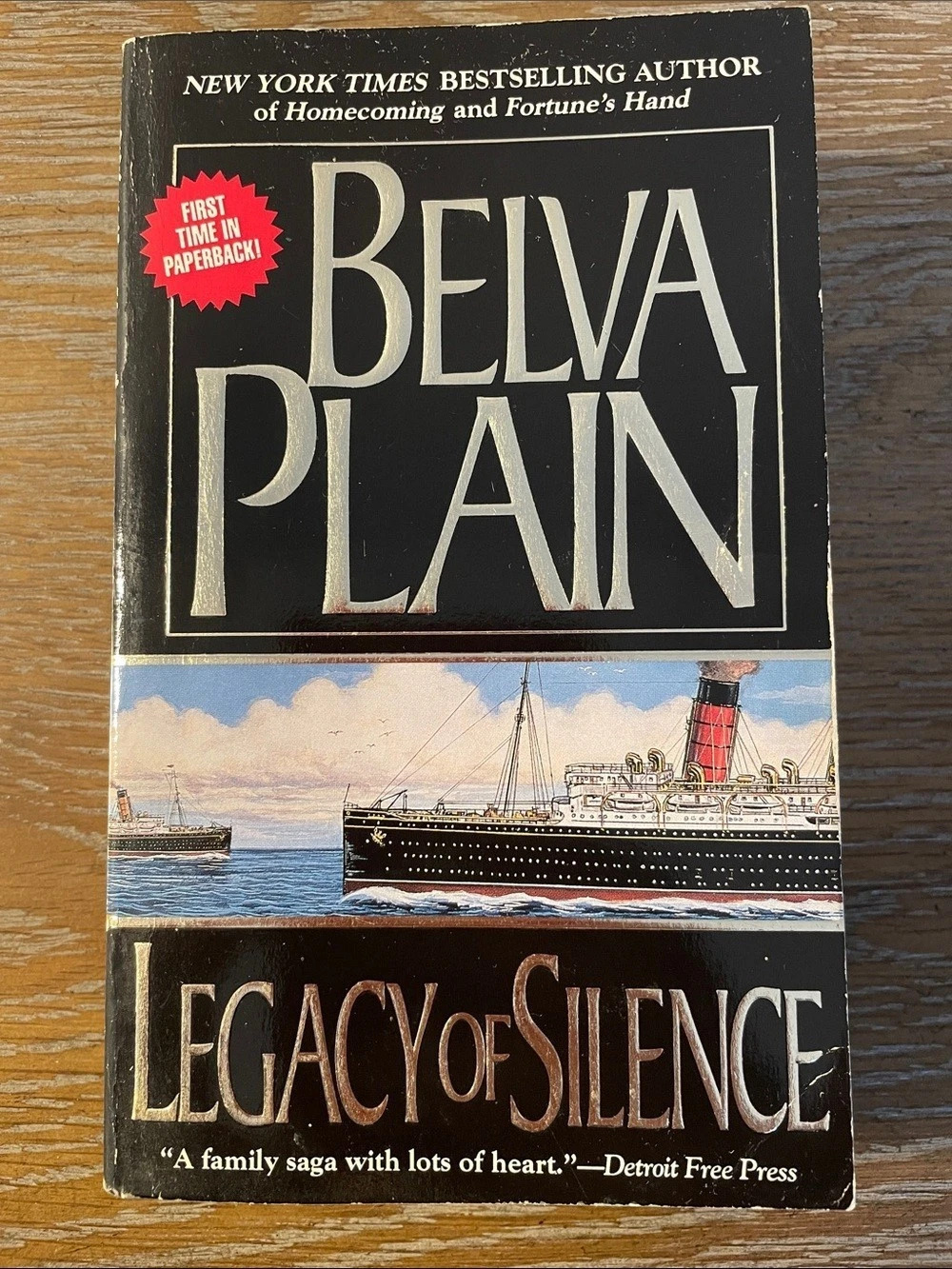 Legacy of Silence by Belva Plain Paperback Book